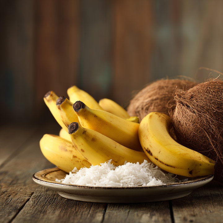 Banány a kokos - ilustračné foto